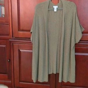 Sweater by Catherine's: light weight short sleeve in a sage green color.